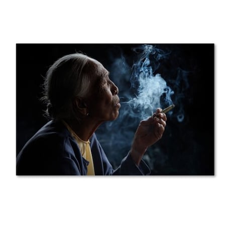 Vichaya 'Light & Smoke' Canvas Art,12x19